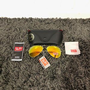 Ray Ban Aviator Gold/Orange Lens G-15 Sunglasses